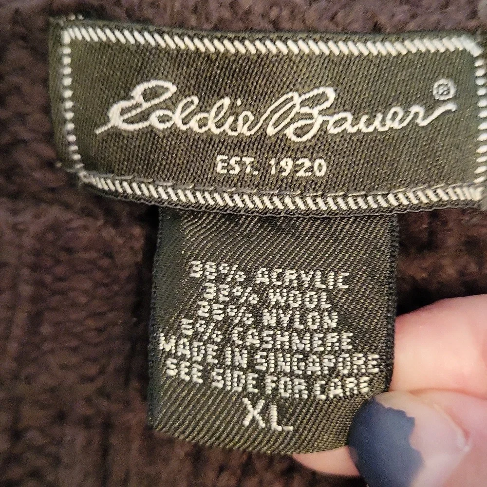 Eddie Bauer Vintage wool/Cashmere cable knit sweater - Picture 6 of 6